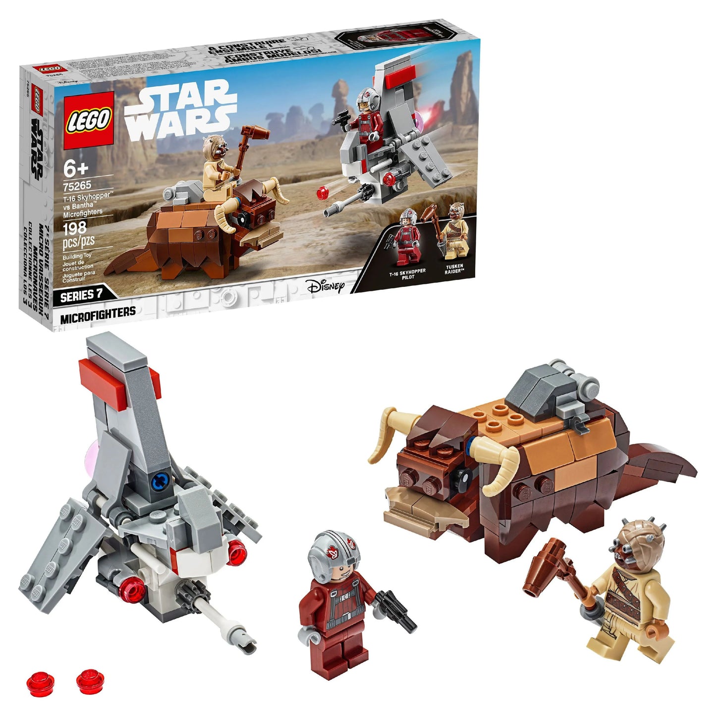 LEGO Star Wars 75265 T-16 Skyhopper vs Bantha Microfighters